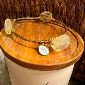 Used Bourbon and Boweties clear bracelet